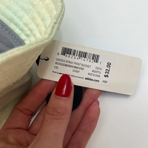 NWT Adidas Unisex Spray Print Bucket Hat Pastel Streetwear Y2K festival rave - Picture 12 of 15